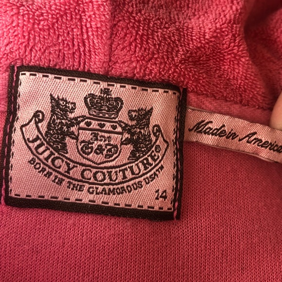 Cap sleeve juicy couture sweatshirt hoodie - Picture 3 of 4